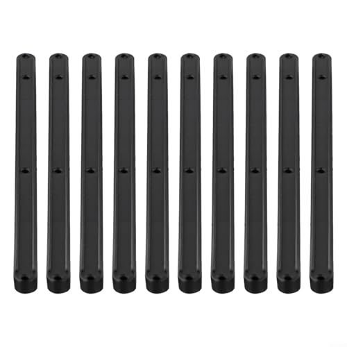 Schubladenschienen aus Kunststoff, 10 Stück, Ersatz-Schubladenschienen und Schienen, 180 mm, 235 mm, 298 mm Größen, sanftes leises Gleiten für Küchenschränke, Kleiderschränke, Möbel (Schwarz, 298 mm) von babominimer