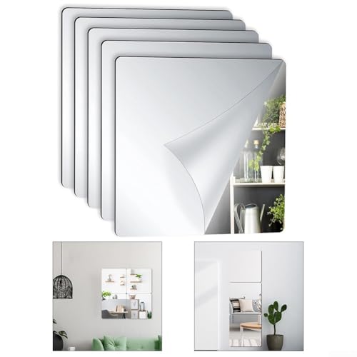 Set mit 10 flexiblen reflektierenden Acryl-Spiegeln für DIY-Dekorationsprojekte und stilvolle Innenverbesserungen von babominimer