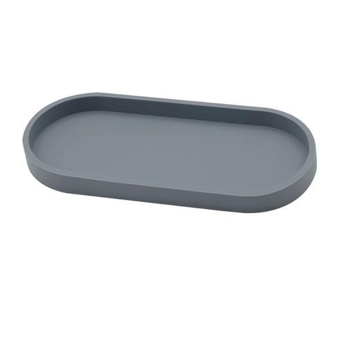 Smart Design Silikon-Badezimmer-Tablett für Seifenspender, effektiver Küchen-Organizer (grau) von babominimer