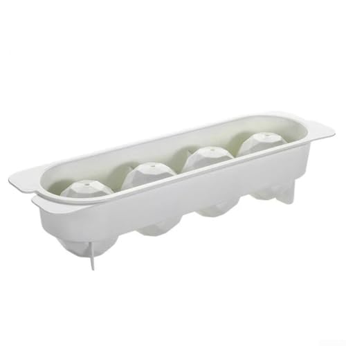 Summer Ice For Cube Tray with Circular Design for Quick and Even Ice Ball Production, Space Saving Stackable Ice Storage (Four Squares) von babominimer