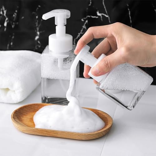Transparente schäumende Seifenpumpflasche für einfache Verwendung in Küche und Bad, 250 ml und 450 ml Optionen (250 ml) von babominimer