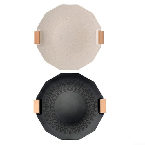Travel Safe Non Grill Pan for Outdoor Use, Designed for Fast and Even Heating (40cm White) von babominimer