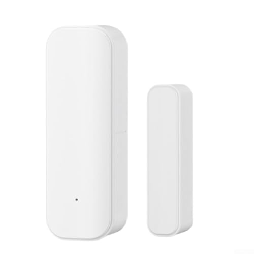 Tür- und Fenstersensor für Heimsicherheitsalarmanlage, kabelloser magnetischer Detektor mit Fernbedienung, App-Steuerung, für Alexa-Sprachaktivierung, Familie (weiß) von babominimer