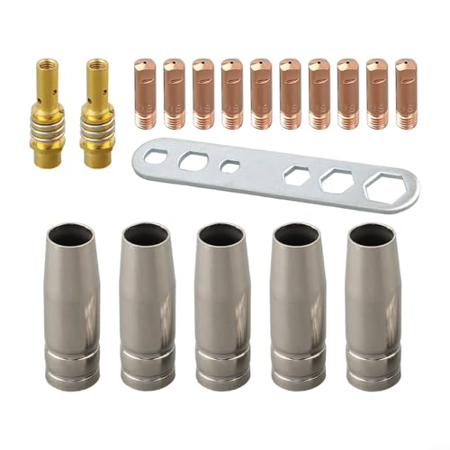 Umfassendes MB15 15AK Taschenlampen-Zubehör-Set mit Kupferspitzen und Abschirmungslösungen für professionelle Schweißer (0,1 cm) von babominimer