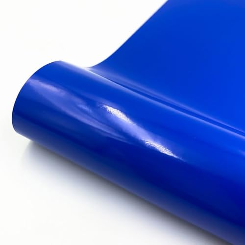 Vinyl-Aufkleber-Folie für personalisierte Bastelarbeiten, klebrige Rückseite, Material für atemberaubende Wand-, Tassen- und Fahrzeugdesigns (30 x 100 cm, blau) von babominimer