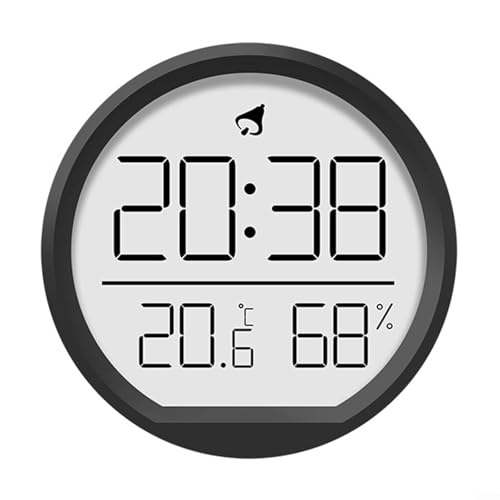 Wand- oder Schreibtische, praktischer Multifunktions-Klima-Monitor in einem Gerät (schwarz) von babominimer