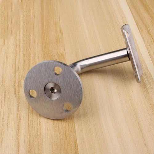 Wandmontierte Handlaufhalterung mit Edelstahl-Finish für Stabilität der Treppe (60 x 60 mm) von babominimer