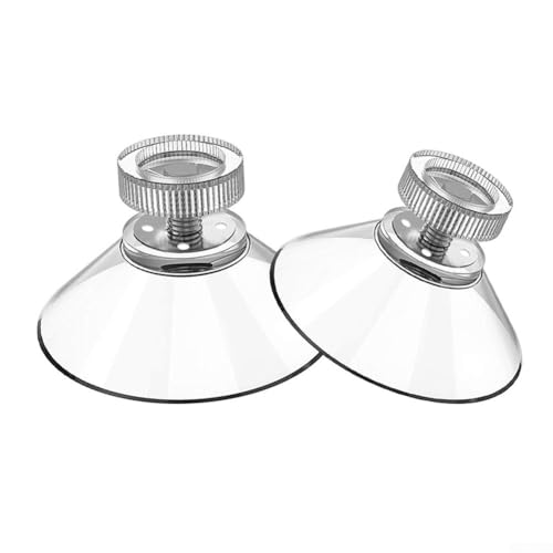 babominimer 12 transparente PVC-Saugnapfhaken mit 32 mm Durchmesser und Schraubbefestigung für Glas, Spiegel, Keramikfliesen und andere nicht poröse Oberflächen, wiederverwendbarer Wandaufhänger von babominimer