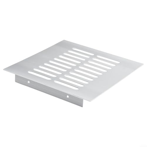 babominimer 150 mm rechteckige Lüftungsgitterabdeckung aus Aluminium für Kleiderschrank, Schrank und Tür, widerstandsfähige, wasserdichte Aluminium-Legierung für Zuhause (150 x 150 mm) von babominimer