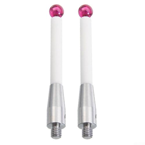 babominimer 2 Stück für CMM-Sonde Stylus A-5000-3709, 50 mm Schaft mit 6 mm Rubinkugel, Koordinatenmessmaschine, Touch-Sondenstange, 4,5 mm Gewindeschaft von babominimer