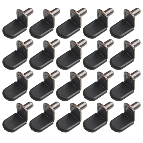 babominimer 20 x Rotbronzefarbene L-förmige Schrankregal-Stützstifte, kaltgewalzte Stahlklammern für Möbel, Küche, Bücherregal, Schrank, Schuhschrank, Display und babominimer 20 x Rotbronzefarbene L-förmige Schrankregal-Stützstifte, kaltgewalzte Stahlklammern für Möbel, Küche, Bücherregal, Schrank, Schuhschrank, Display und von babominimer