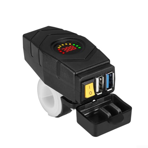 babominimer 24 V 36 V 48 V 60 V Elektro-Motorräder plus Roller schwarz 2080 V Efor Fahrradlenker USB-Ladegerät mit 0 Swift zum Aufladen (rot) von babominimer