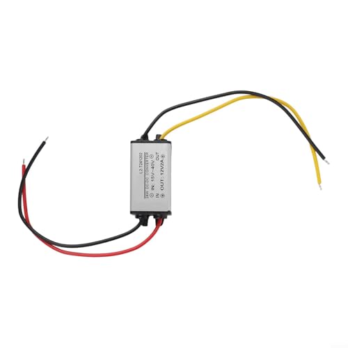 babominimer 24 V auf 12 V DC-DC-Wandler, 1 A-5 A, Step-Down-Netzteil mit Aluminiumgehäuse, hocheffizientes 96 % Spannungsregler-Modul für Automobil, Solarstromanlagen (2 A) von babominimer