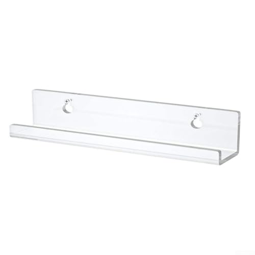 babominimer 30,5 cm transparentes Acryl-Schallplattenregal, Wandmontage, Vinylalbum und CD-Display-Regal für Zuhause oder Büro, Musiksammlung, transparenter LP-Halter mit hoher Höhe (1 Stück) von babominimer
