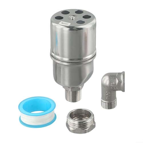 babominimer 304 Edelstahl-Kugelhahn mit automatischer Wasserstandskontrolle, Schwimmer, 1/2 3/4 1 Zoll Optionen, oberer oder seitlicher Einlass, für Wassertanks, Gartenbrunnen, (2,5 cm Seiteneinlass) von babominimer