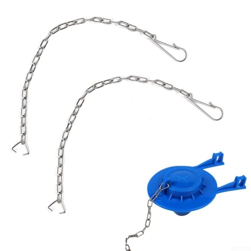 babominimer 304 Edelstahl-WC-Ketten-Ersatz-Set, passend für 25 cm Hebeketten mit Haken und C-Ring-Enden, rostbeständiges Design für die meisten WC-Spülungen von babominimer