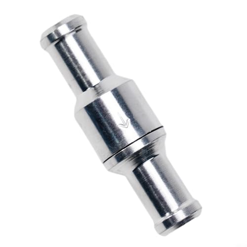 babominimer 6–12 mm Inline-Rückschlagventil, Aluminium, Kraftstoff-, Wasser-, Gas-, Luft-, Vakuum-Durchflusskontrolle, langlebige NBR-Gummidichtung, kompatibel mit Benzin-Dieselöl (10 mm) von babominimer