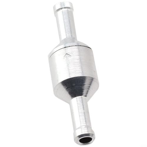 babominimer 6–12 mm Inline-Rückschlagventil, Aluminium, Kraftstoff-, Wasser-, Gas-, Luft-, Vakuum-Durchflusskontrolle, langlebige NBR-Gummidichtung, kompatibel mit Benzin- und Dieselöl von babominimer