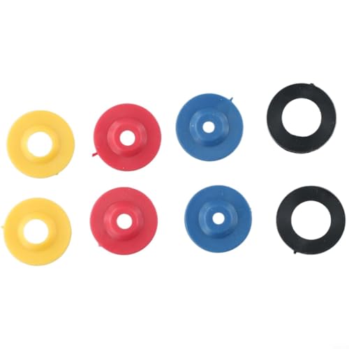 babominimer 8 Stück Wassersparendes Duschschlauchbegrenzer-Set, verstellbar 5 7 11 Liter pro Minute Durchflussbegrenzer mit 1/2 Zoll Gewindedichtungen, kompatibel mit den meisten Duschen von babominimer