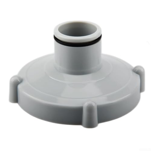 babominimer 80 mm auf 32 mm PVC-Poolschlauch-Adapter-Anschluss in Blau oder Grau, kompatibel mit Pool-Anschlüssen und Wasserhähnen für sicheren Vakuum- und Filtersystemanschluss (grau) von babominimer