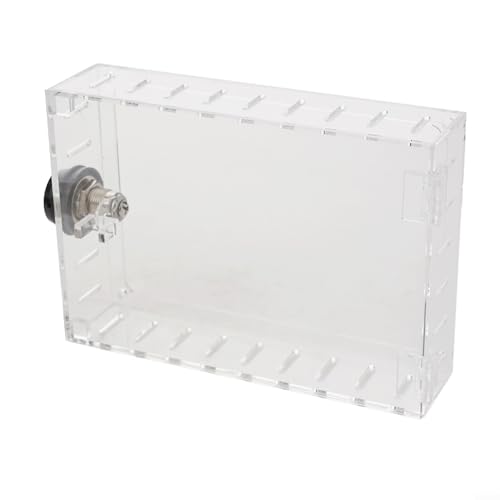 babominimer Acryl-Thermostat-Schlosskasten mit Zahlenschloss, große transparente Schutzhülle, passend für die meisten nicht programmierbaren Thermostate, wandmontierter Acrylschutz für Zuhause, von babominimer