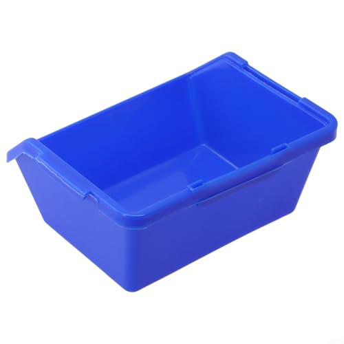 babominimer Aufbewahrungsbox für Kunststoffteile, Studio-Komponenten, Hardware, Schrauben, Aufbewahrungsbox, spritzgegossenes Polyethylen, stapelbares Design (klein, blau) von babominimer