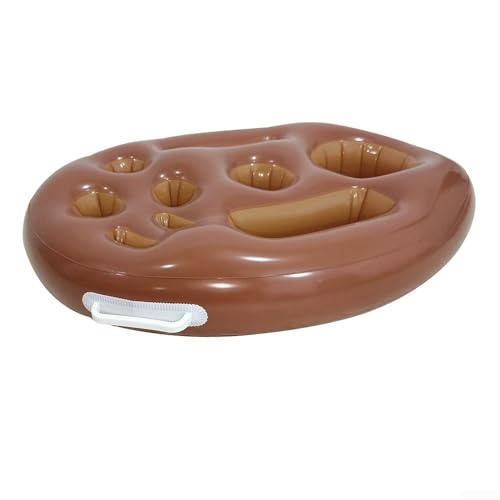 babominimer Aufblasbare Wasserbar 9-Loch-Getränkehalter für Pool-Partys Sommer schwimmende Getränkeablage Kühlbecherhalter stabile PVC-Konstruktion 50 x 70 cm Braun babominimer Aufblasbare Wasserbar 9-Loch-Getränkehalter für Pool-Partys Sommer schwimmende Getränkeablage Kühlbecherhalter stabile PVC-Konstruktion 50 x 70 cm Braun von babominimer