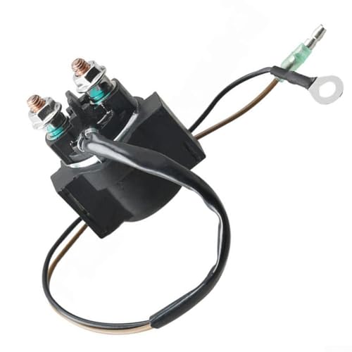 babominimer Außenbordmotor-Starter-Magnetspule für Relaisersatz, kompatibel mit 2-6-70 PS und 4-9,9-15 PS Motoren, langlebige schwarze elektrische Komponente für von babominimer