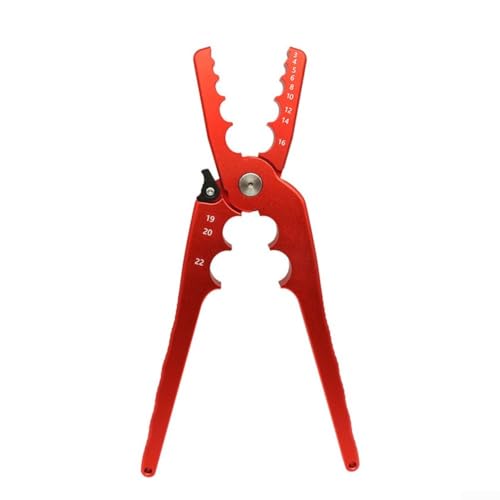 babominimer CT-301 Robustes Sanitär-Reparaturwerkzeug, manuelle Rohrumformzange für HVAC-Systeme, Kupfer-Aluminiumrohr-Restauration, 7 Durchmesser, 0,3 cm (1/8 - 7/8 Zoll), Rot von babominimer