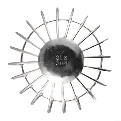 babominimer Dachrinne aus Edelstahl 304 für Laubschutzgitterabdeckung für schnelle Entwässerung und Verstopfungsschutz, kompatibel mit 50 mm/75 mm/110 mm/160 mm Fallrohren (110 mm) von babominimer