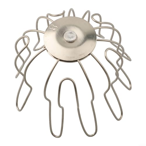 babominimer Dachrinnenschutz, Edelstahl, Fallrohrfiltereinsatz für Regenwasserrohrkappe, Dachrinne für Laubstopper, Bodenablauf und Balkonablaufabdeckung (50–70 mm) von babominimer