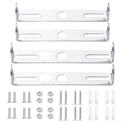 babominimer Deckenleuchten-Platten-Set, robuste Karbonstahl-Deckenhalterung mit Schrauben, Muttern und Dehnungsrohren für sichere Installation von von babominimer