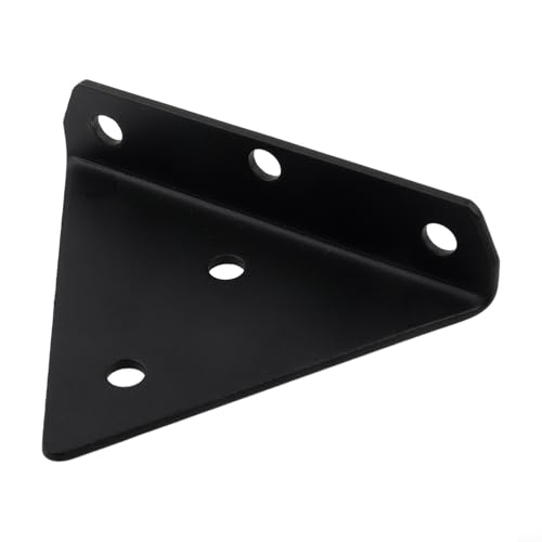 babominimer Dreieckige Regalstütze, robuste Wandmontage, unsichtbare Stahlplatte für Möbel und Schränke, in Schwarz oder Weiß (Schwarz, 85 mm) von babominimer
