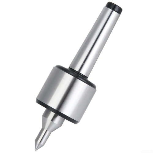 babominimer Dreifach gelagerte Live Center für Morsekegel Drehmaschine CNC Werkzeug Reitstock Maschine Hartstahl Silber Rotationsunterstützung (MT3) von babominimer