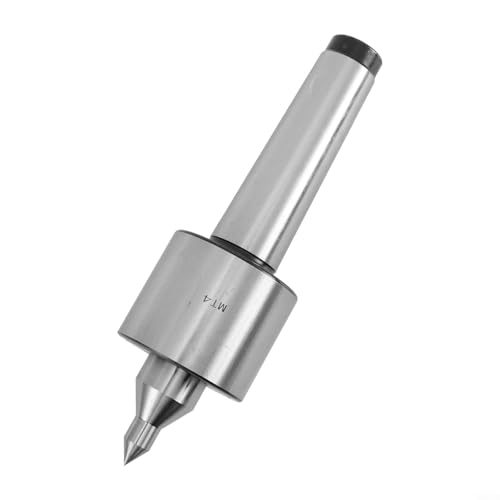 babominimer Dreifach gelagerte Live Center für Morsekegel Drehmaschine CNC Werkzeug Reitstock Maschine Hartstahl Silber Rotationsunterstützung (MT4) von babominimer