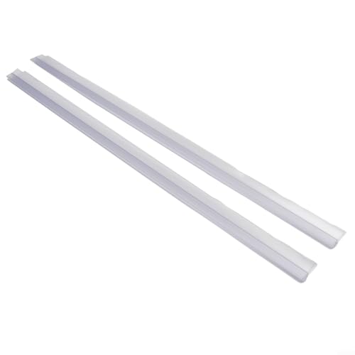 babominimer Duschwand Dichtungsstreifen für 4–6 mm Glastüren, transparente PVC-Bodendichtung für Wasserspeicherung und Zugluftschutz, einfache Installation (20 mm), 2 Stück von babominimer