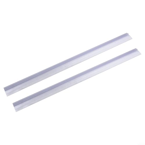 babominimer Duschwand Dichtungsstreifen für 4–6 mm Glastüren, transparente PVC-Bodendichtung für Wasserspeicherung und Zugluftschutz, einfache Installation (23 mm), 2 Stück von babominimer