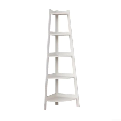 babominimer Eckleiter-Regal, 5-stöckig, Metall, Aufbewahrungsregal, Präsentationsständer, Bücherregal, Einheit für Wohnzimmer, Badezimmer, Balkon, Pflanzenorganisation babominimer Eckleiter-Regal, 5-stöckig, Metall, Aufbewahrungsregal, Präsentationsständer, Bücherregal, Einheit für Wohnzimmer, Badezimmer, Balkon, Pflanzenorganisation von babominimer