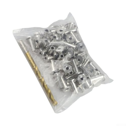 babominimer Edelstahl 316 Drahtseil-Schutzhülsen 1/20.3 cm mit Bohrer, Rostfreies Leitplankenkabel Zubehör für Treppen, Deck und Außengeländer, 30 babominimer Edelstahl 316 Drahtseil-Schutzhülsen 1/20.3 cm mit Bohrer, Rostfreies Leitplankenkabel Zubehör für Treppen, Deck und Außengeländer, 30 von babominimer