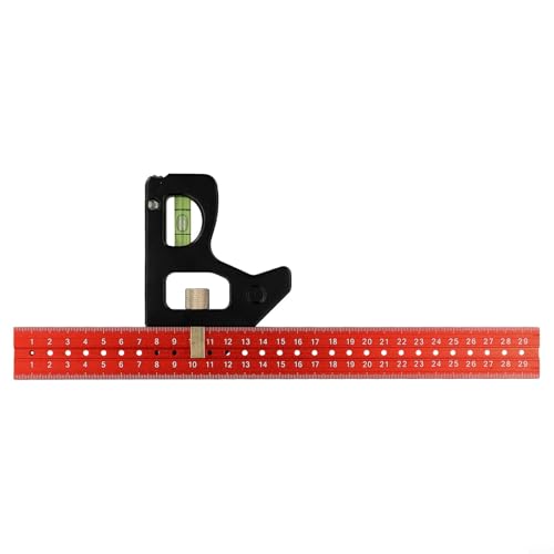 babominimer Edelstahl-Kombinationswinkel, verstellbar, Tischler-Messwerkzeug, multifunktional, Holzbearbeitung, quadratisches Lineal, 300 mm, 400 mm, 600 mm (400 mm) von babominimer