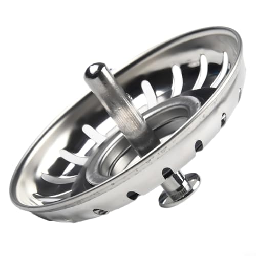 babominimer Edelstahl-Küchenspüle, Ersatzkorb-Ablaufstopfen mit 80 mm, 82 mm, 84 mm Filter, universeller Abflussstopfen für Küche, Bad und Waschtisch (82 mm) von babominimer