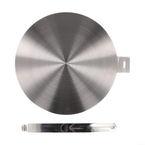 babominimer Edelstahl-Wärmeverteilerplatte für Induktions- und Keramikkochfelder, gleichmäßige Wärmeverteilung für Töpfe und Pfannen, Küchen-Kochgeschirr-Zubehör in verschiedenen Größen (24 cm) von babominimer