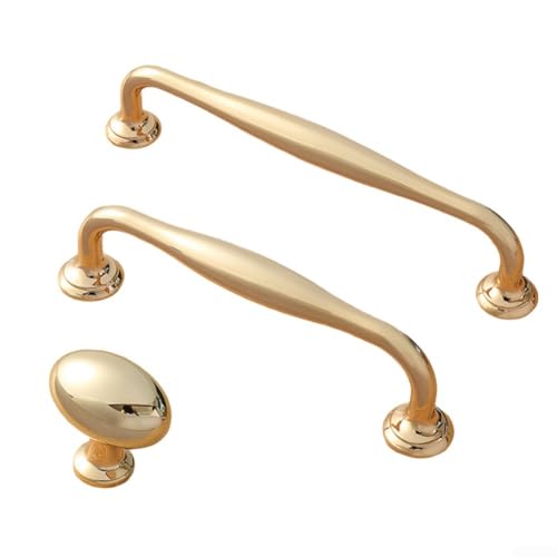 babominimer Elegante Möbelgriffe aus Zinklegierung für Kleiderschränke, Schränke und Schubladen (S) von babominimer