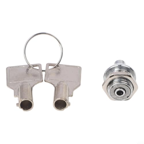 babominimer Elektrisches Kastenschloss aus Zinklegierung mit Pflaumenblüten-Schlüsselloch für Briefkastenschränke, Chassisschränke und Werbe-Lichtkästen, Anti-Rutsch-Mutter-Design für Stable(A) babominimer Elektrisches Kastenschloss aus Zinklegierung mit Pflaumenblüten-Schlüsselloch für Briefkastenschränke, Chassisschränke und Werbe-Lichtkästen, Anti-Rutsch-Mutter-Design für Stable(A) von babominimer