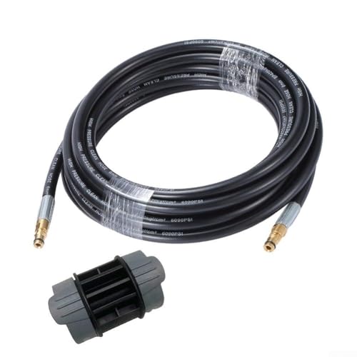 babominimer Ersatz-Hochdruckreiniger-Schlauch mit Anschlüssen, kompatibel mit K2-Modellen, Schnellverbindungs-Verlängerungsrohr, Messing und Gummi (10 m) von babominimer