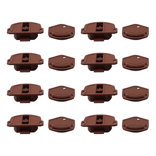 babominimer Ersatzrollen für Schiebetüren, mit Nylonführungen für Kleiderschrank, Schiebetür, Ersatzteil, für 4 Paar (8 Stück) von babominimer