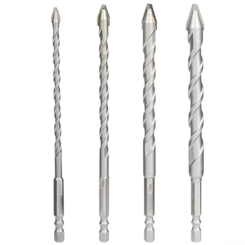 babominimer Erweitertes Exzenterbohrer-Set, 6–12 mm, legierter Stahl mit geneigtem Kopf und Sechskantschaft für präzise Keramikfliesen, Glas, Kunststoff, Schaumstoffziegel, Blasenziegel und Holz (6 mm von babominimer