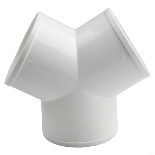 babominimer Für 10,2 cm (4 Zoll) T/Y-förmiger Kanalverbinder für Abluftventilator, Lüftungsk, Rohrrohr, 100 mm ABS, auslaufsicherer Verteiler für den gewerblichen und privaten Gebrauch (Y-Form von babominimer