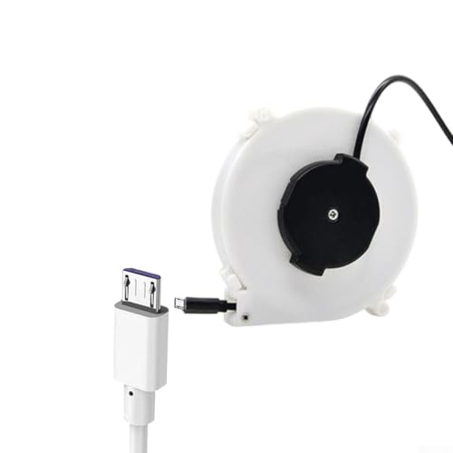 babominimer Für automatisch einziehbare Kabeltrommel, Ladekabel, Verlängerungskabel, 1 für 3 m USB-C-Typ-C-Netzkabeltrommel für Camping und Außenbereich (1,2 m) von babominimer
