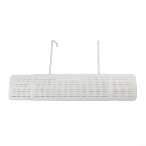 babominimer Für verstellbare Klimaanlagen-Deflektor für Wandgeräte, keine Installation erforderlich, mit 58–96 cm einziehbarer Größe, weißes PP-Material bis (A) von babominimer